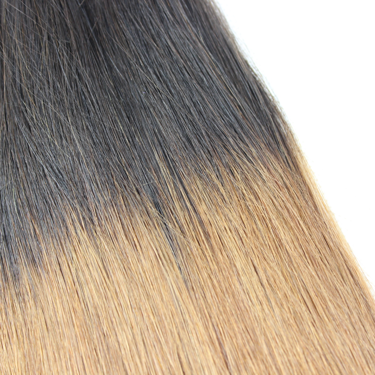  Ombre 1B/Brown 2T Color 100% Human Hair Weft Extensions YL167